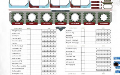 Form Fillable Character Sheet